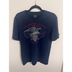 St. John’s Bay USA Eagle Graphic Tee – Navy Patriotic Shirt Size Small